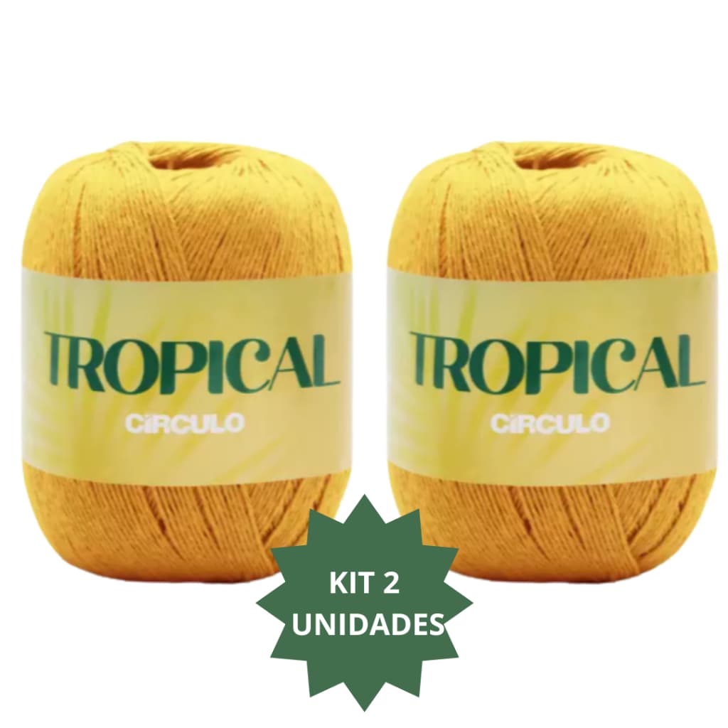 Kit 2 unidades Fio Linha Tropical Círculo - 150g 450m