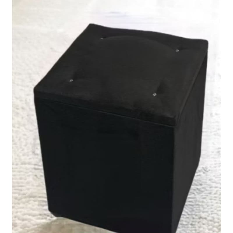 Puff baú de veludo