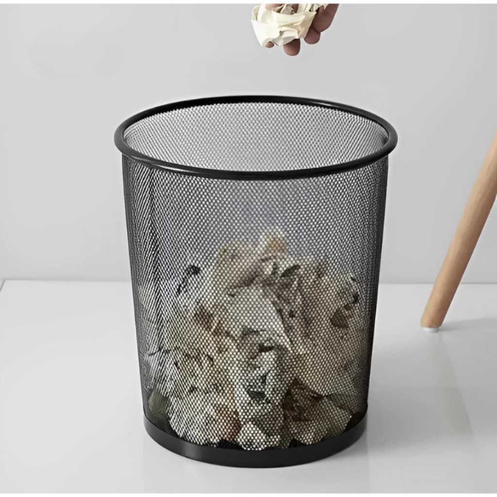 Lixeira para Escritório Cesto Aramado 10L