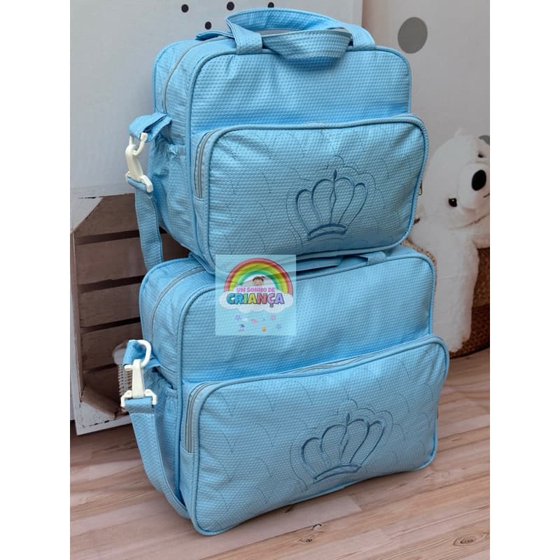 Kit Bolsa Saida Maternidade Bordado menino menina Bebê Qualidade