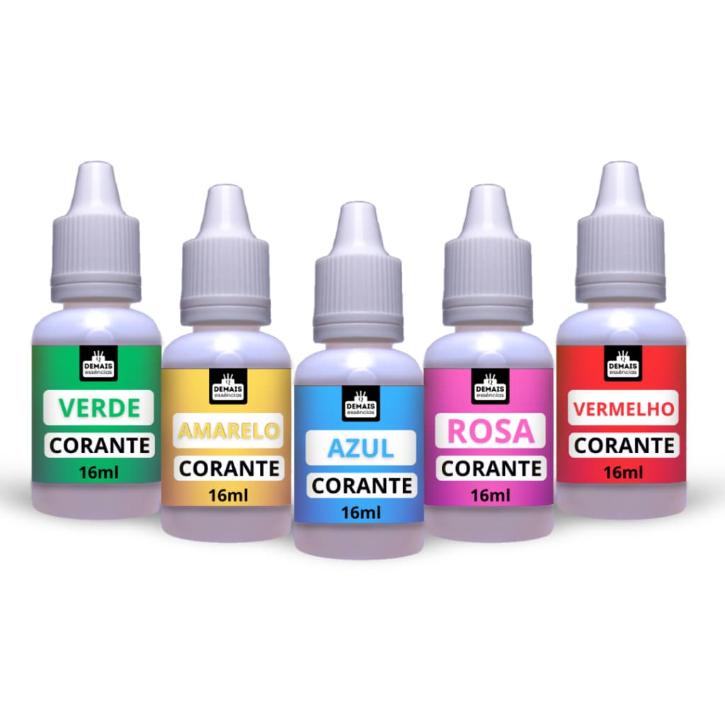 Corante Cosmético 01 a 05 unidades 16ml  ou 33ml  - para Sabonetes e Cosméticos ( NÃO COMESTIVÉL )
