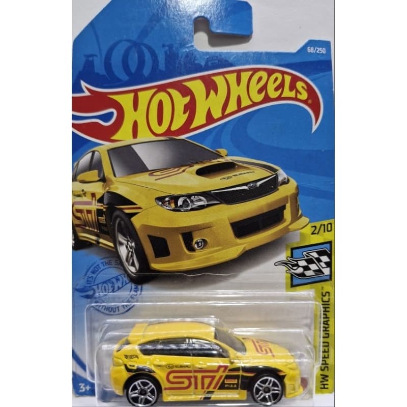 Carrinho Hotwheels SUBARU WRX STI AMARELO