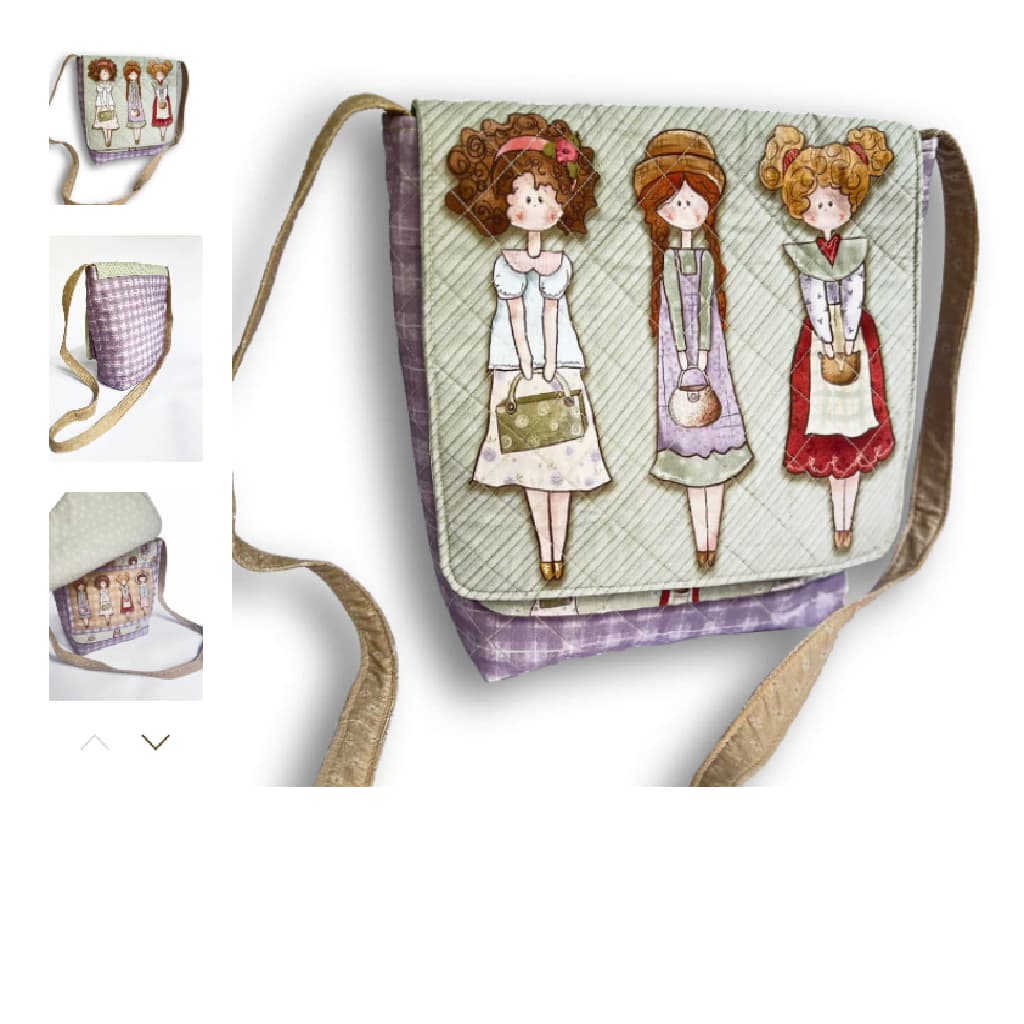 KIT COLEÇÃO PAINEL BOLSA MY DOLLS47 - faça você mesma - Fuxicos e Fricotes