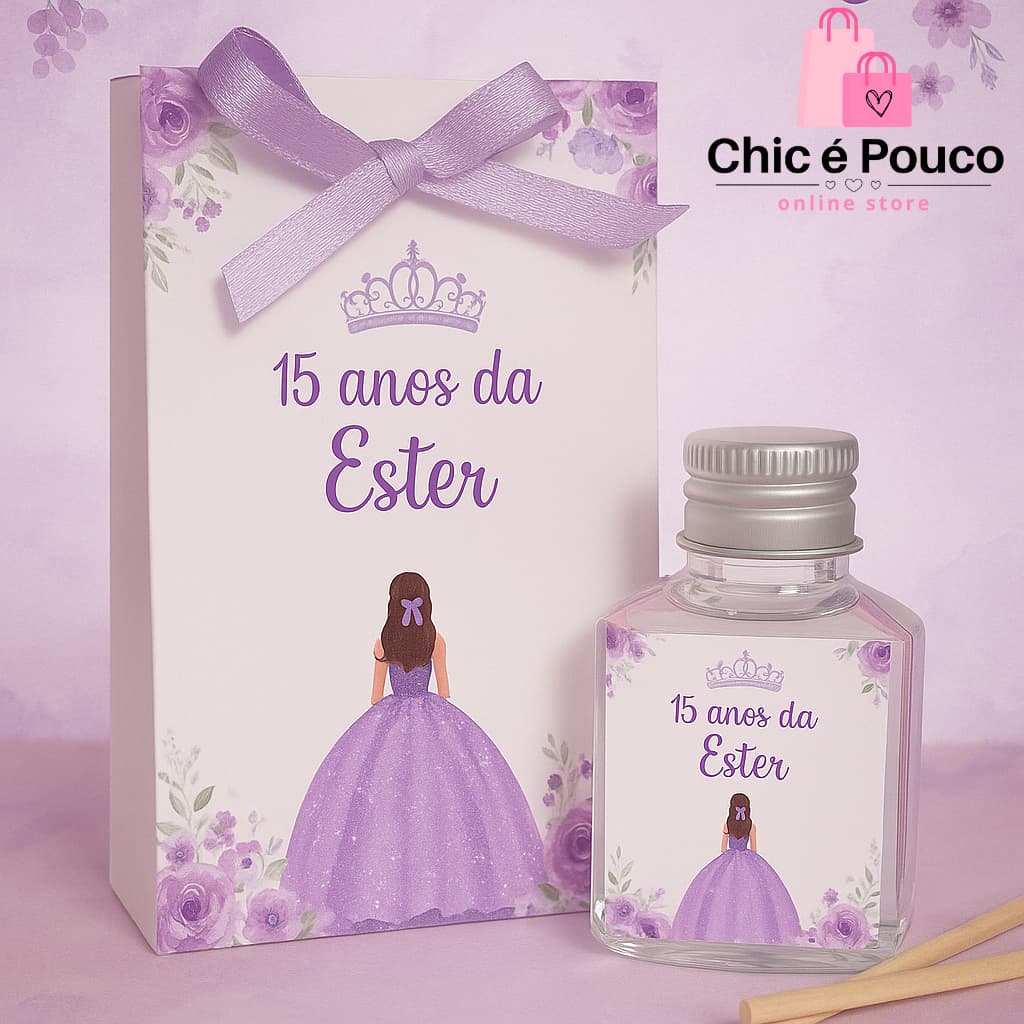 Aromatizador 15 anos Difusor 100 unidades / Debutante.