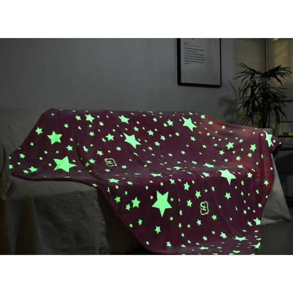 Manta infantil que brilha no escuro 180cm x 200cm（ COR ALEATÓRIA）