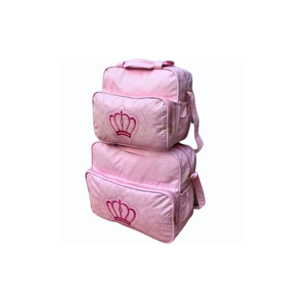 Kit 2 Bolsas Maternidade Coroa - Bolsa E Frasqueira
