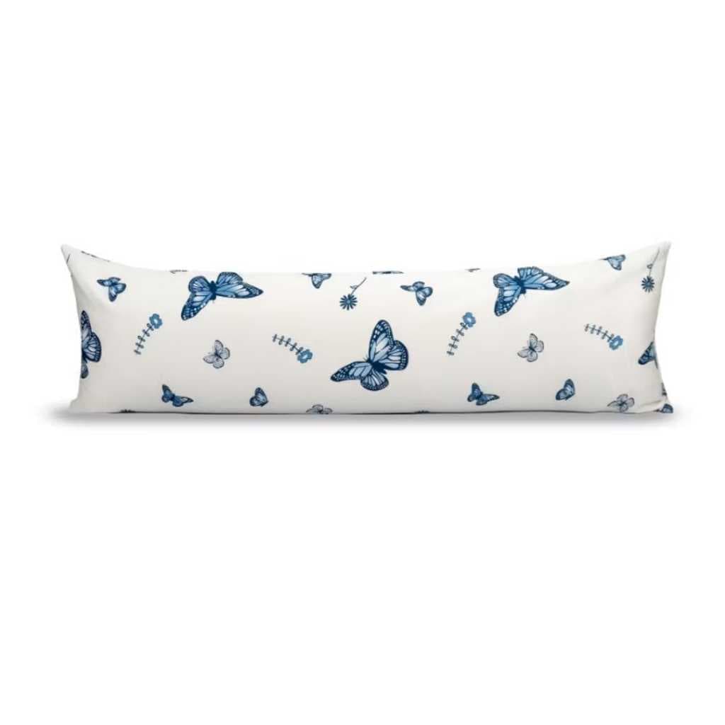 1 Fronha para travesseiro de Corpo Abraço Xuxão com zíper Percal Algodão Liso e Estampado 1,35 x 40