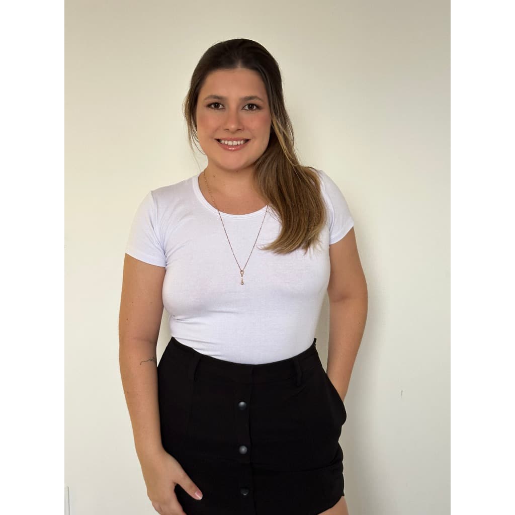 Blusa Básica Feminina Casual Slim Confortável Viscose
