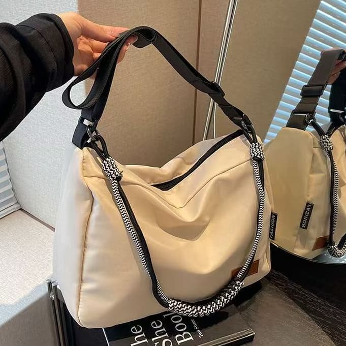 Bolsa Transversal Lona Academia Passeio Media Espaçosa Praia Resistente Lançamento(4331)
