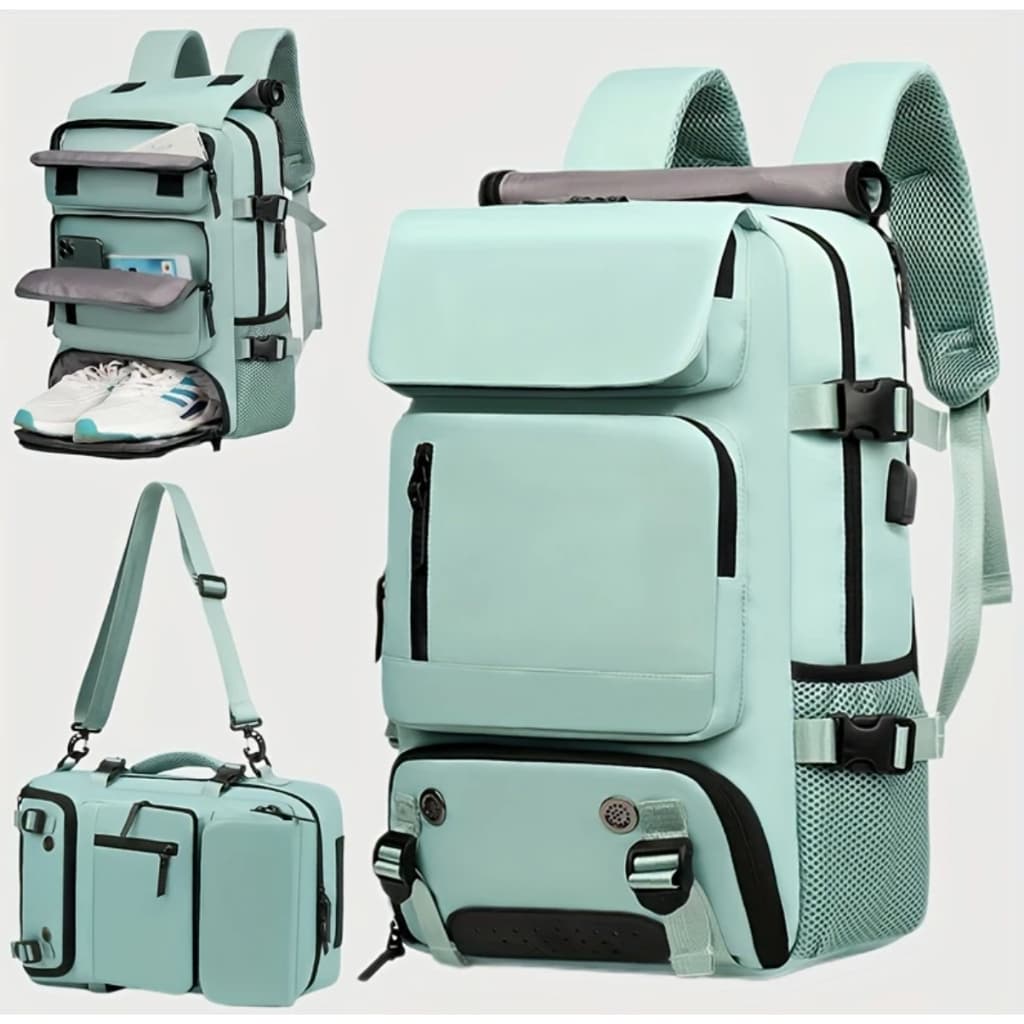 Mochila Viral Grande Multifuncional Viagem Bolsa Mala Bordo mochila NYLON IMPERMEAVRL COM USB 30L