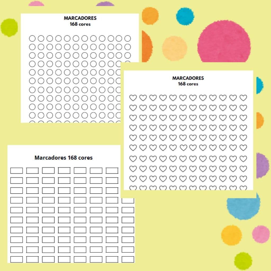 Tabela de Cores (Color Swatch) para Marcadores, Canetinhas e Lápis de Cor Impresso Papel 180g Tam A4