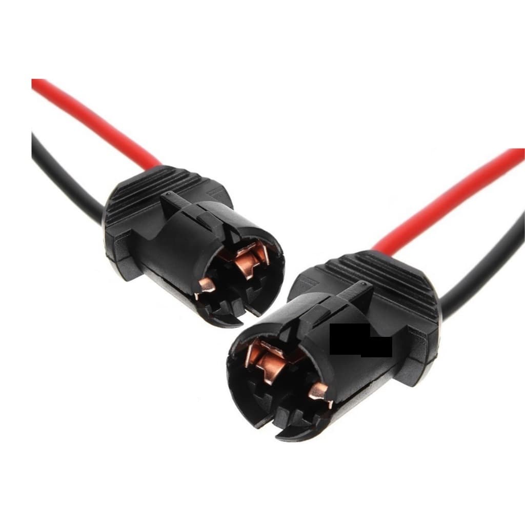 4 x Soquete T10 ou T5 Plug Chicote Lampada Led T10 para Pingo
