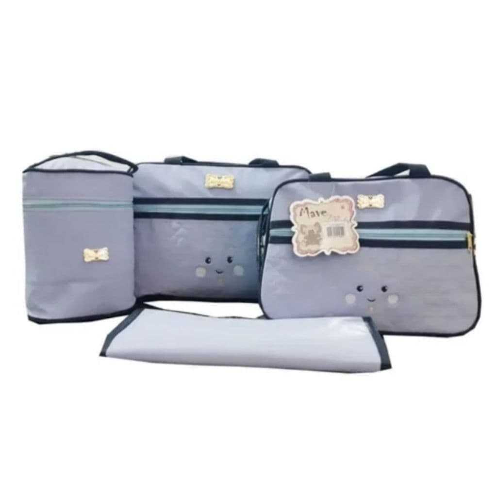 Kit Bolsa Saída Maternidade Com 4 Pç Bebê Linda