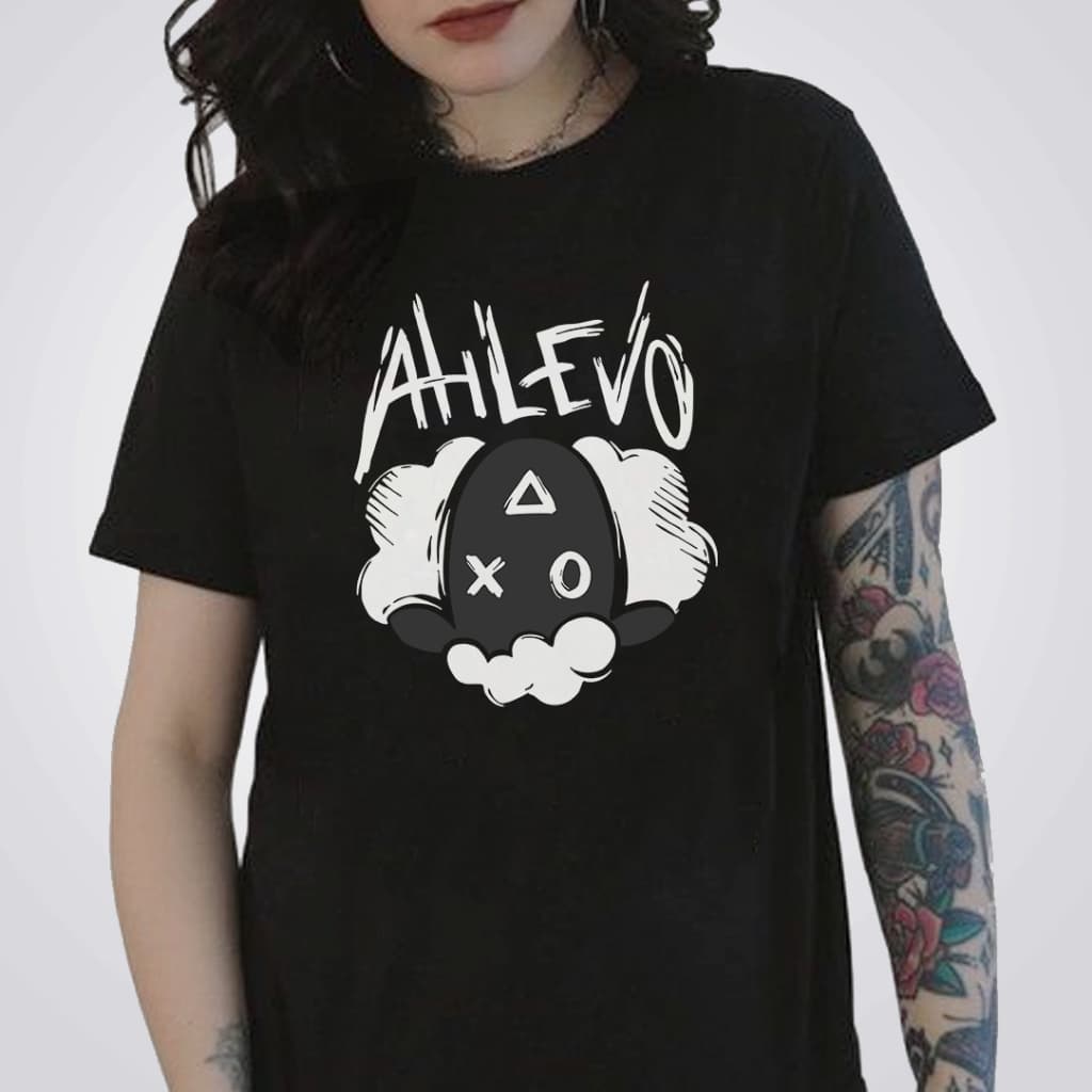 Camiseta Ah Levo Oculto RPG Ordem Paranormal Cellbit Personalizada Camisa Algodão Unissex T Shirt Estampada Em DTF