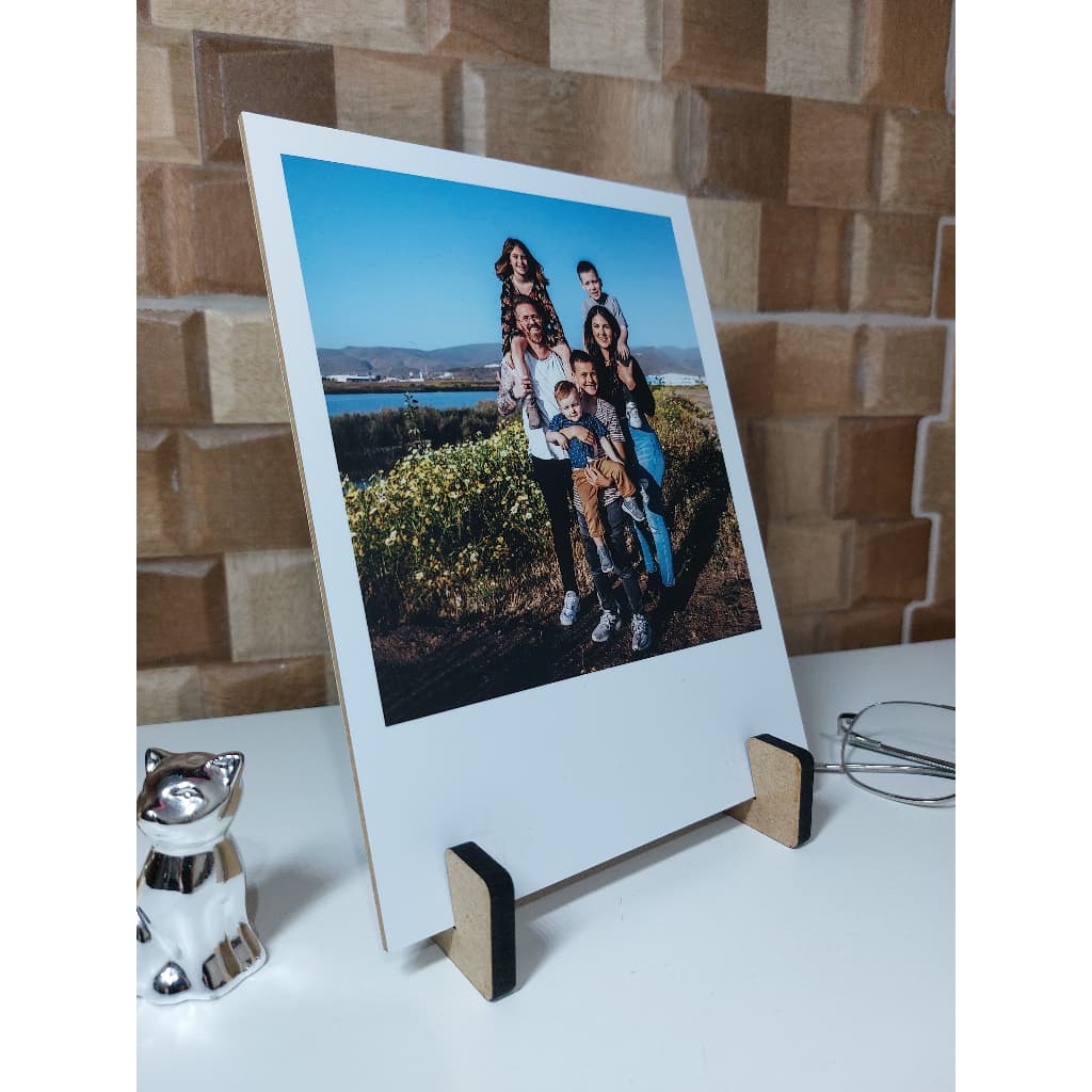 Quadro de mesa personalizado com sua foto