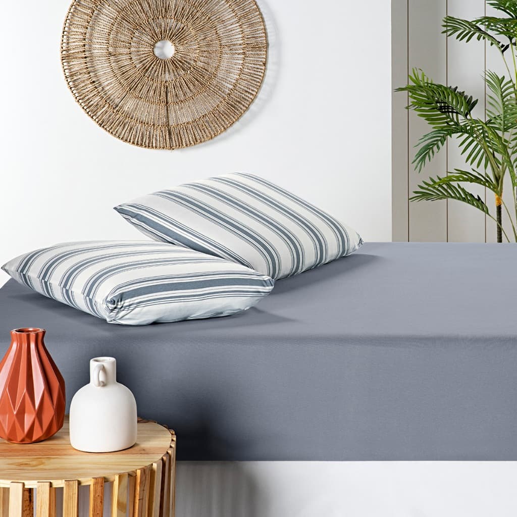 Lençol De Malha Fio 30.1 Penteado Jogo De Cama Algodão Com Elástico e Fronha