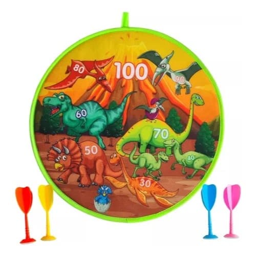 Jogo De Dardos Tiro Ao Alvo Infantil Velcro Infantil Dino