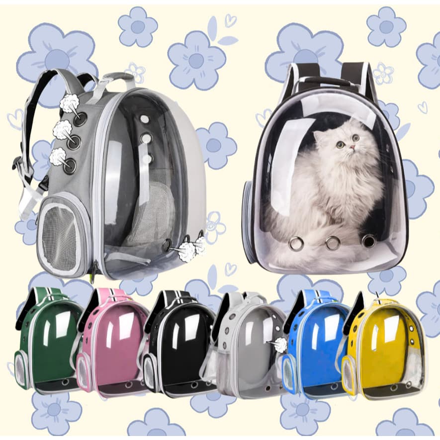 Mochila Astronauta para Pets | Visão Panorâmica | Gatos e Cachorros | Aprovada Airline e Respirável