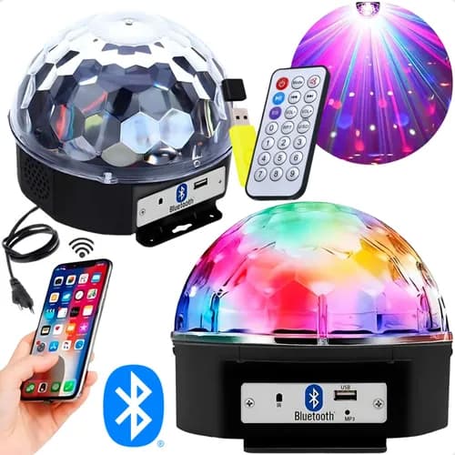 Globo Colorido Rgb Led Laser Iluminação Festa Balada Y0851