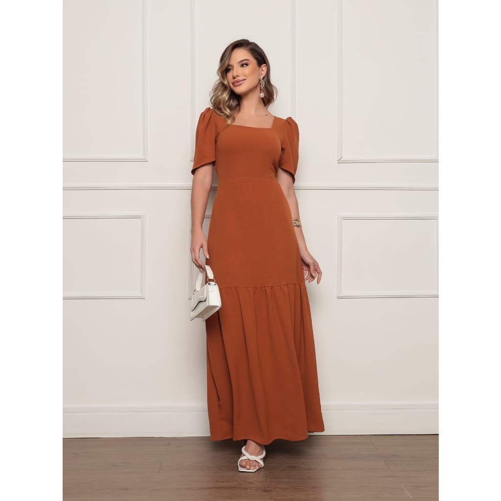 Vestido Longo - Moda Evangélica - Duna