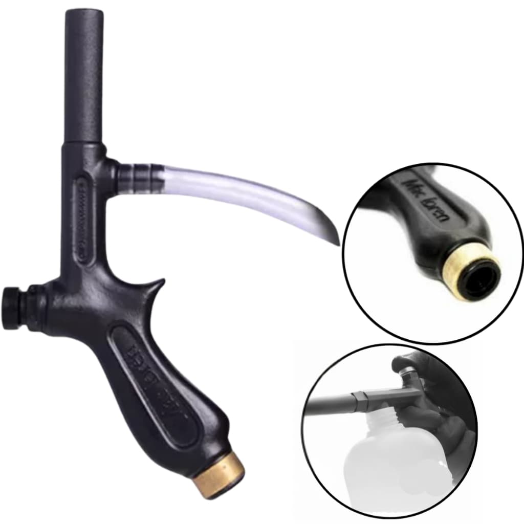 Pulverizador de Ar Tipo Pistola Mac Loren P-01L com Bico Longo para Limpeza Alta Pressão e Precisão