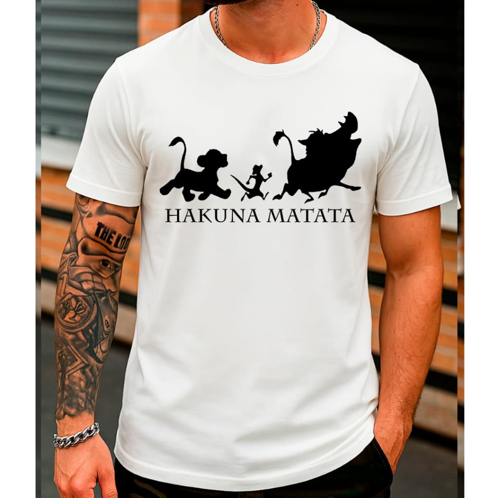 Camiseta Hakuna Matata | Camisa Geek Unissex 100% Algodão