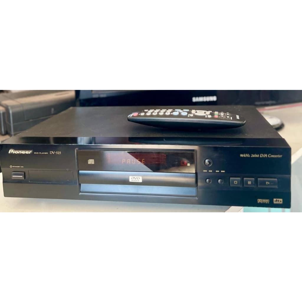 DVD PLAYER PIONEER DV-525 - 24 Bit- D/A CONVERSOR-Dolby Digital  (USADO SEM CONTROLE REMOTO)