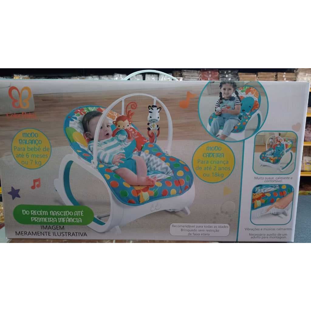 Cadeirinha de Descanso Musical com Modo Balanço e Vibração - Para Bebês de Até 18 kg
