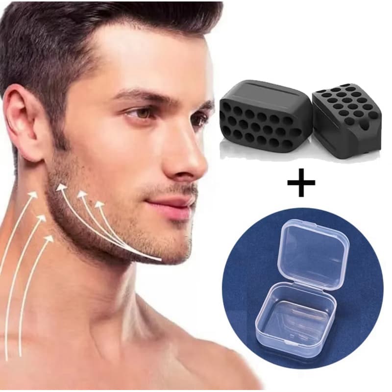 2 Exercitador Mordedor de Mandibula Maxilar com Case