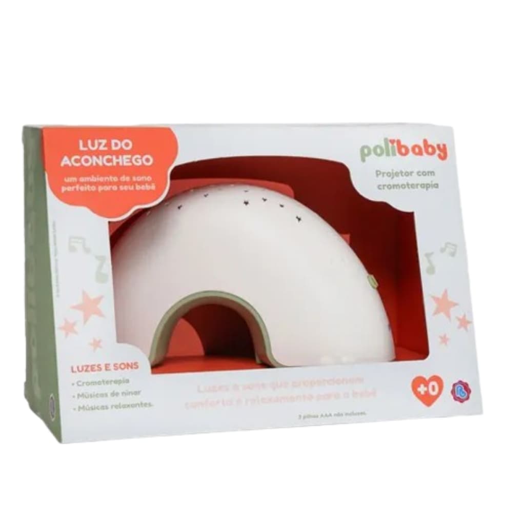 Luminária Luz Do Aconchego Projetada Com Som Polibrinq BB-3016