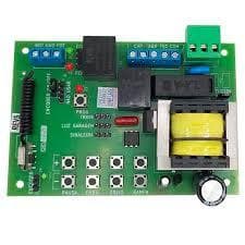 Kit placa de motor com 2 controles acton ppa peccinin agl garen rossi rcg universal