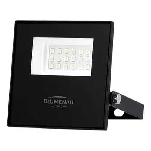 Refletor Blumenau Led Play 20w Preto Bivolt 6500k Luz Branca