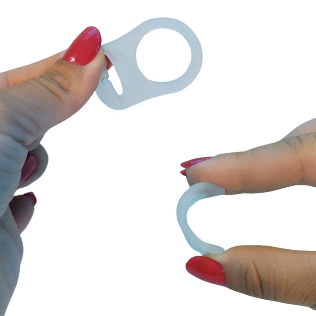 Kit 6 adaptador de chupeta sem alça MAM NUK LILLO de silicone macio para prendedor de chupeta