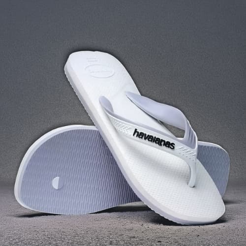 Pisa Frio no Estilo! Havaianas Dual FC Masculino – Branco Gelo Original