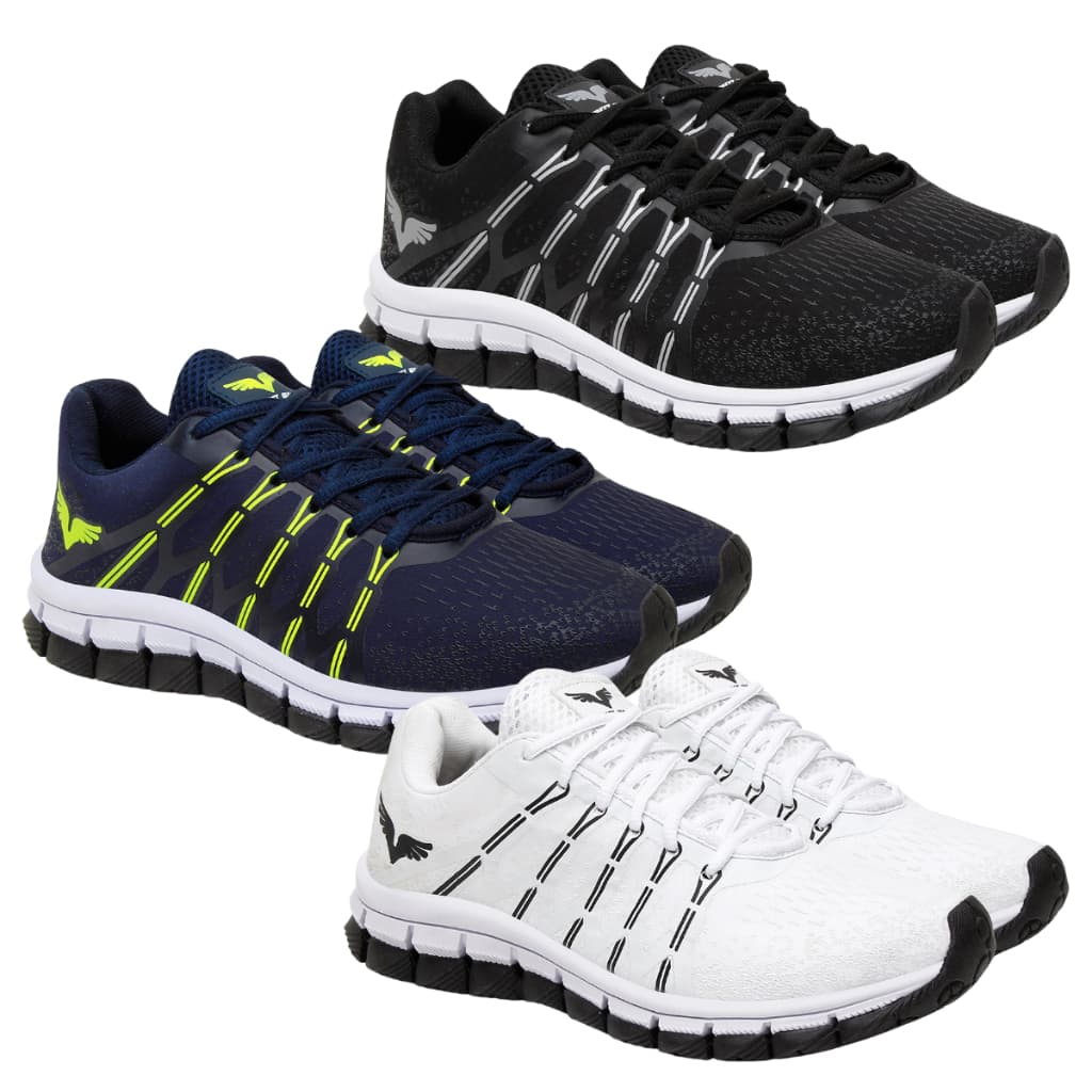 Kit 3 Tenis Masculino Sport Fino Academia Corrida Caminhada Super Estiloso Urbano Moderno Macio e Confortavel