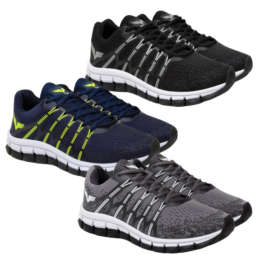 Kit 3 Pares Tenis Masculino Academia Estiloso e Confortavel Otimo Para Corrida Treino e Caminhada Calçado Exclusivo