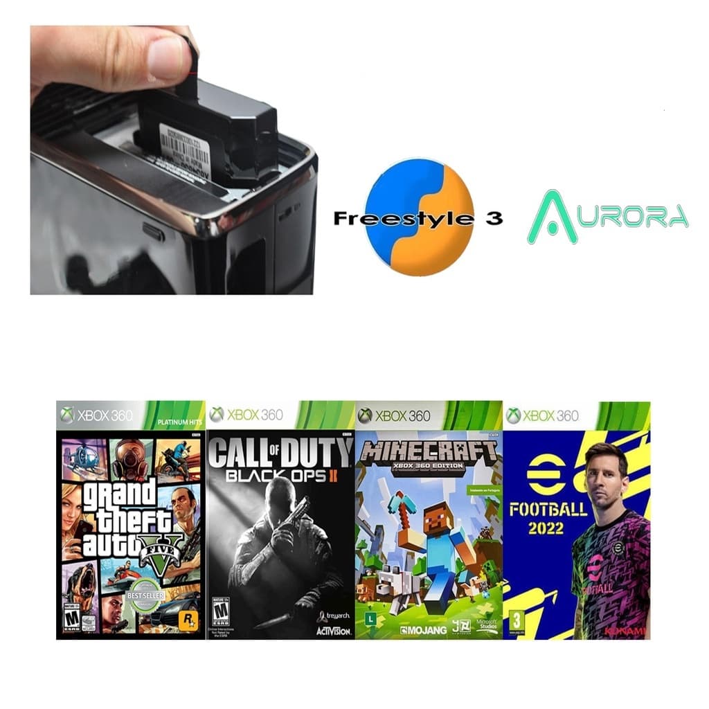 HD Interno Para Xbox 360 RGH Personalizado Completo