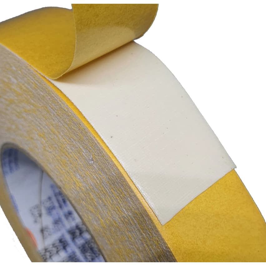 Fita Dupla Face Tecido Para Prótese Capilar Cor Branca 25mmx30M Modelo 605