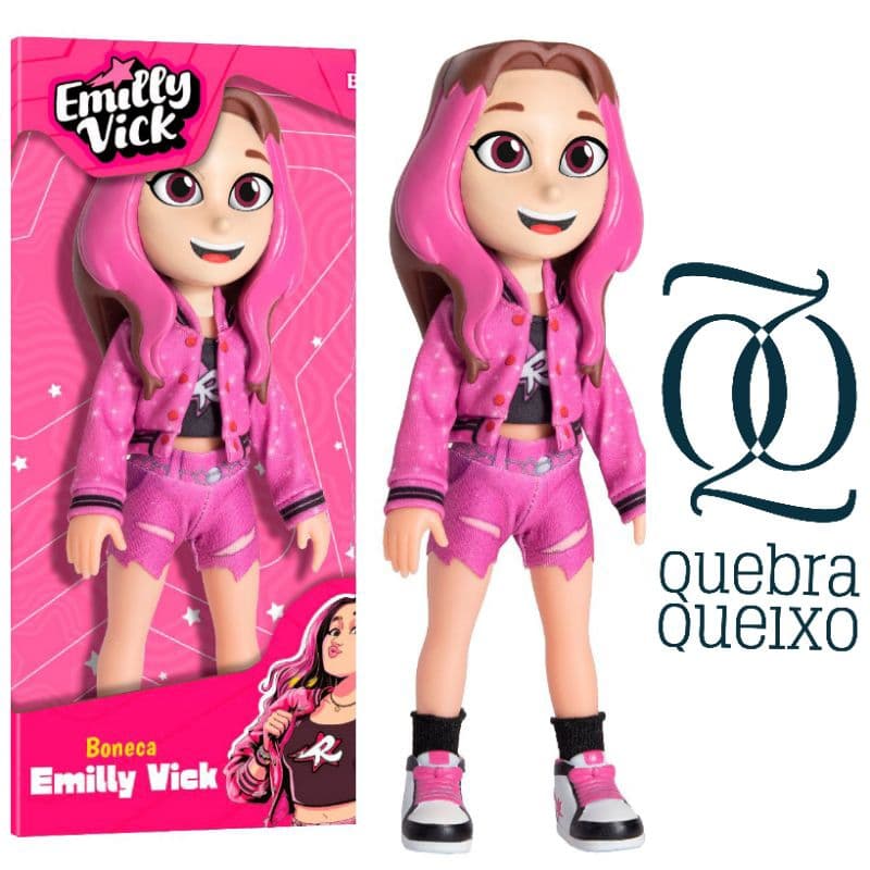 Boneca Emilly Vick 25 cm Baby Brink