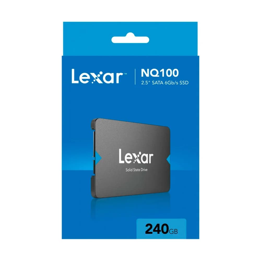 Hd Ssd 240Gb Lexar NQ100 2.5'' SATA III 6Gb/s Leitura 550MB/s e Gravação 445MB/s