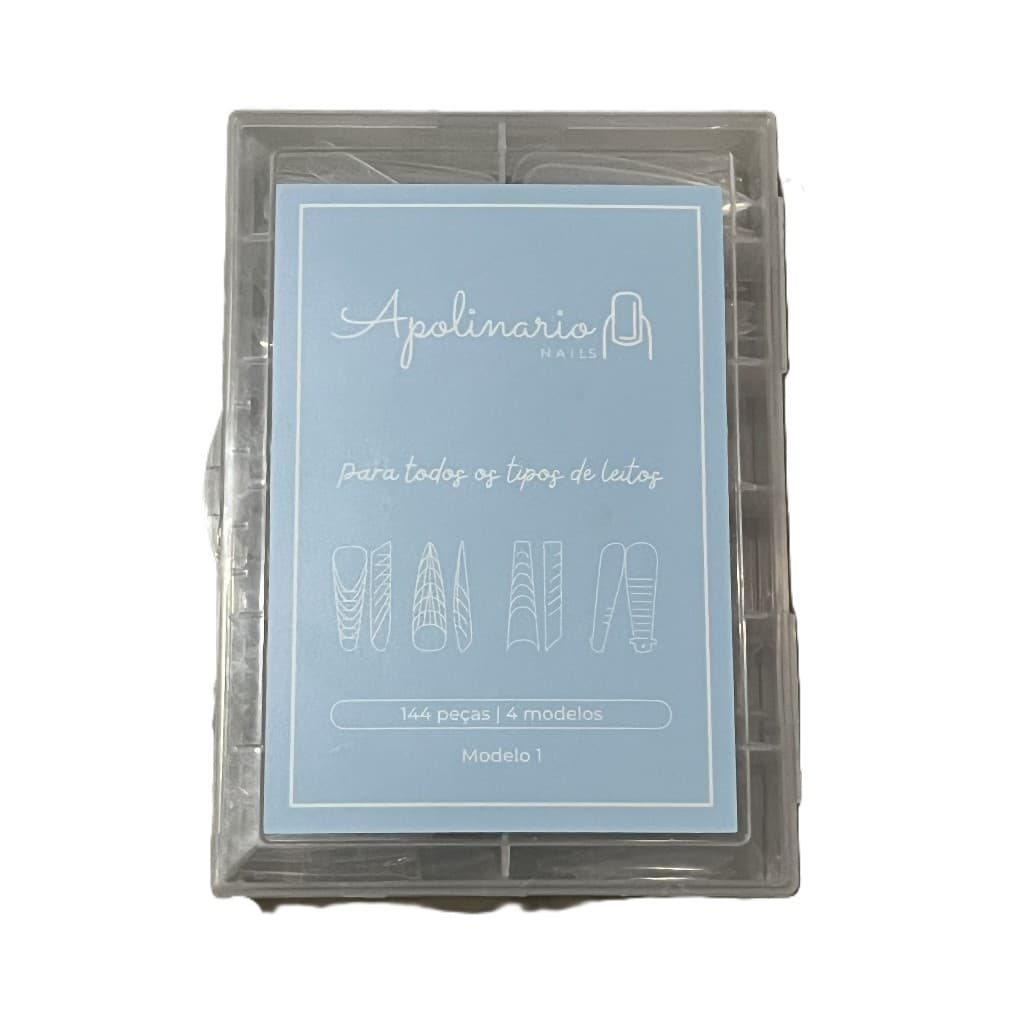 Moldes F1 Apolinario Nails Modelo 1 - 4 formatos 144 unidades