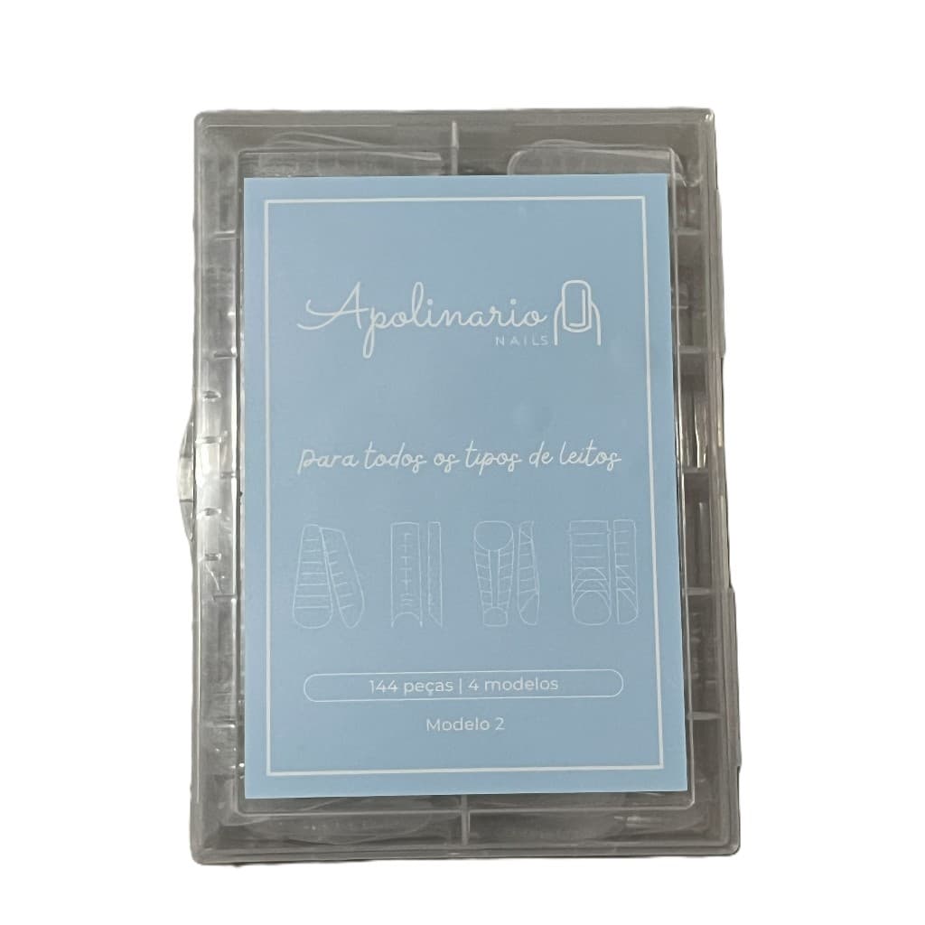 Moldes F1 Apolinario Nails Modelo 2 - 4 formatos 144 unidades