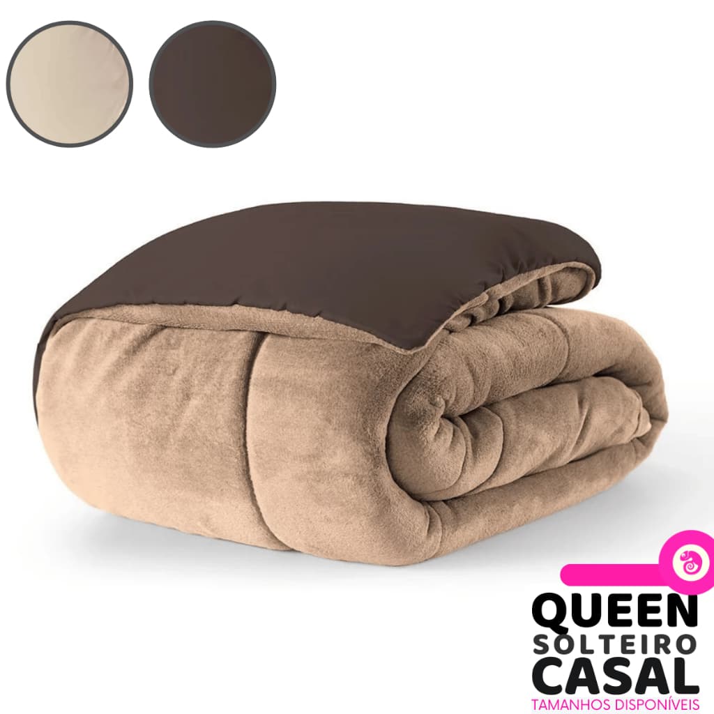 Coberdrom Dupla Face Solteiro Casal e Queen Cobertor Quentinho e Aconchegante Para o Inverno
