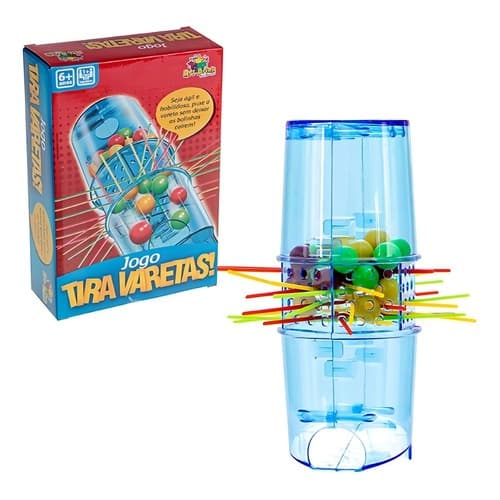 Jogo Tira Varetas Infantil – Pega Palitos com Bolinhas para Coordenação, Diversão e Interação