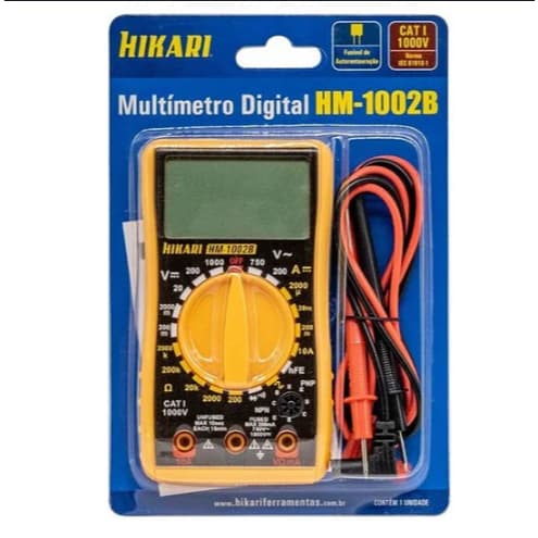 Multímetro Digital Hikari Profissional Display 2,3