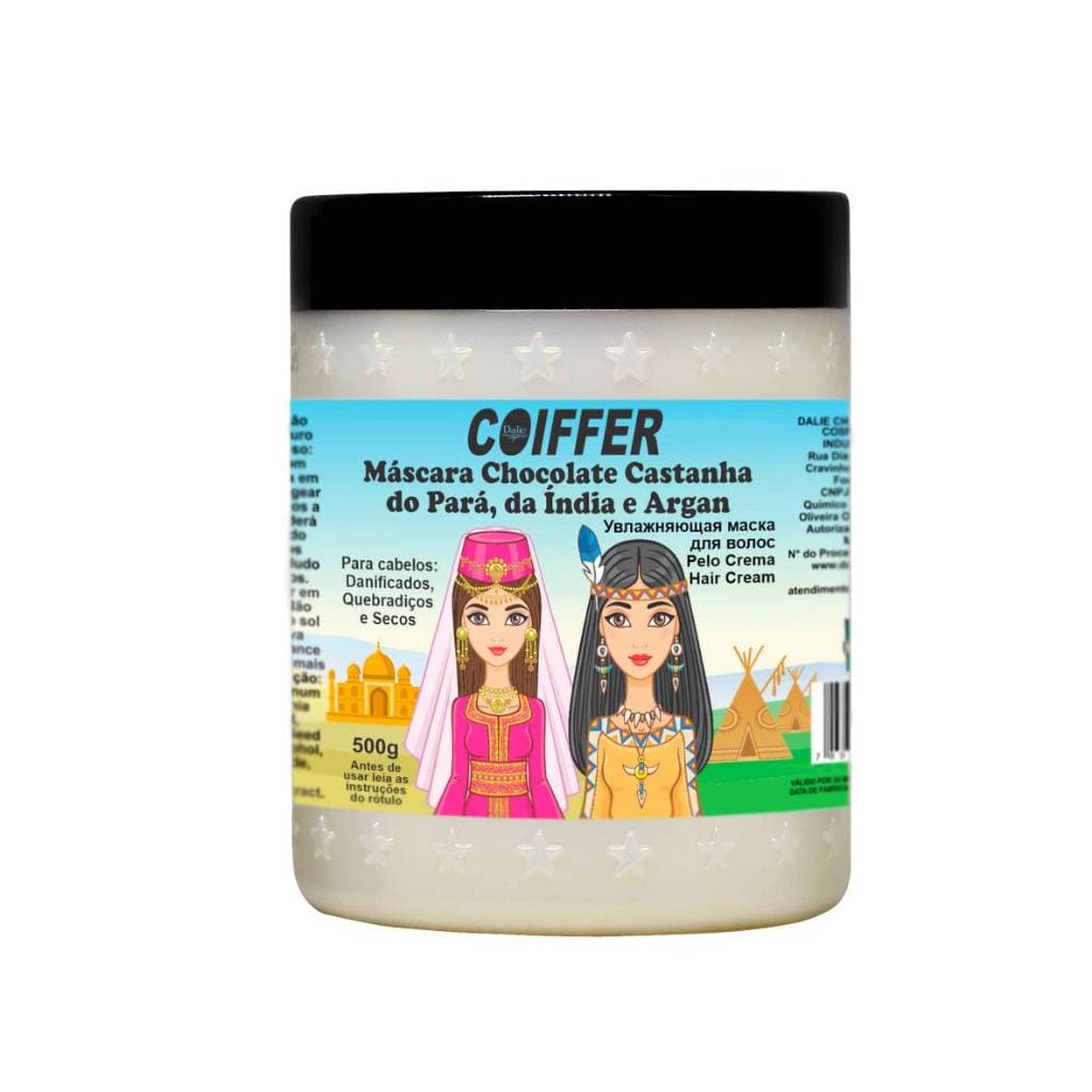 Máscara de Castanha do Pará Coiffer 500g Hidratação| Nutrição Profunda| Brilho e Maciez
