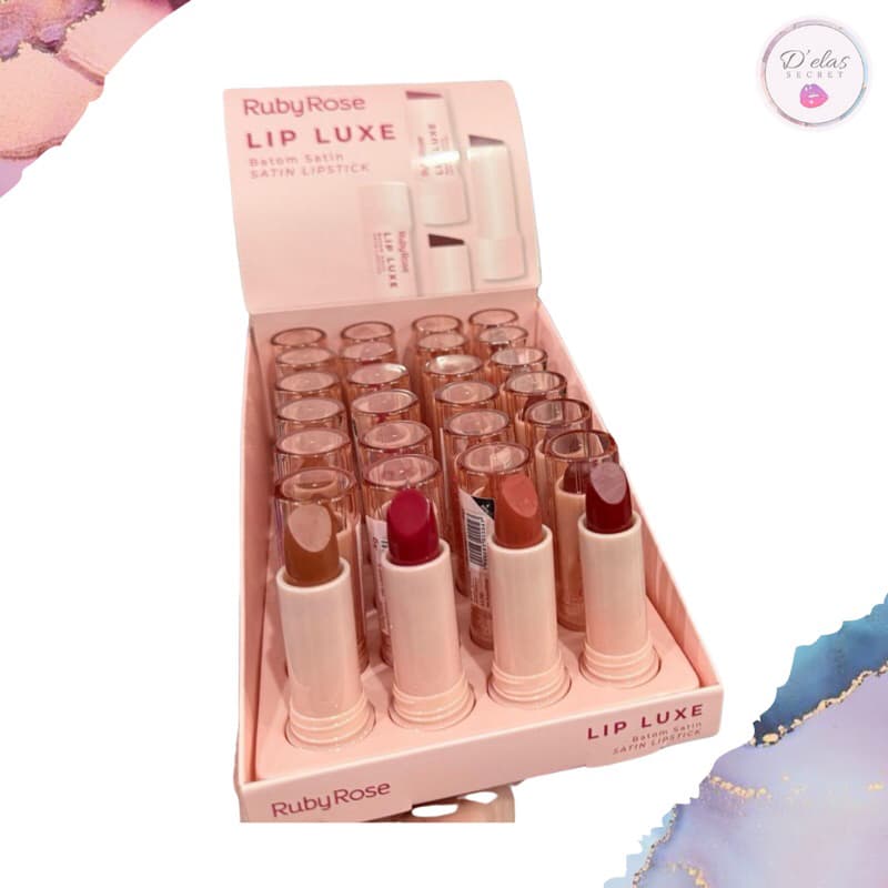Batom Lip Luxe Santin Linha Rosa Ruby Rose