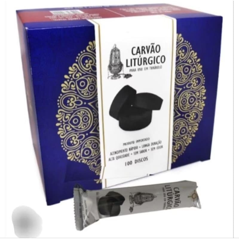 CAIXA DE CARVAO IMPORTADO 100 UNIDADES