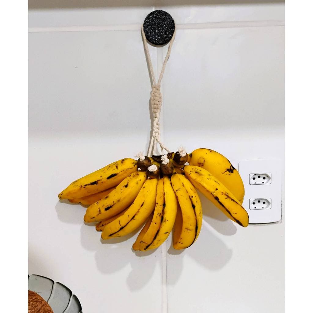 Suporte para bananas em macramê. Porta bananas em macramê Pendurador de bananas