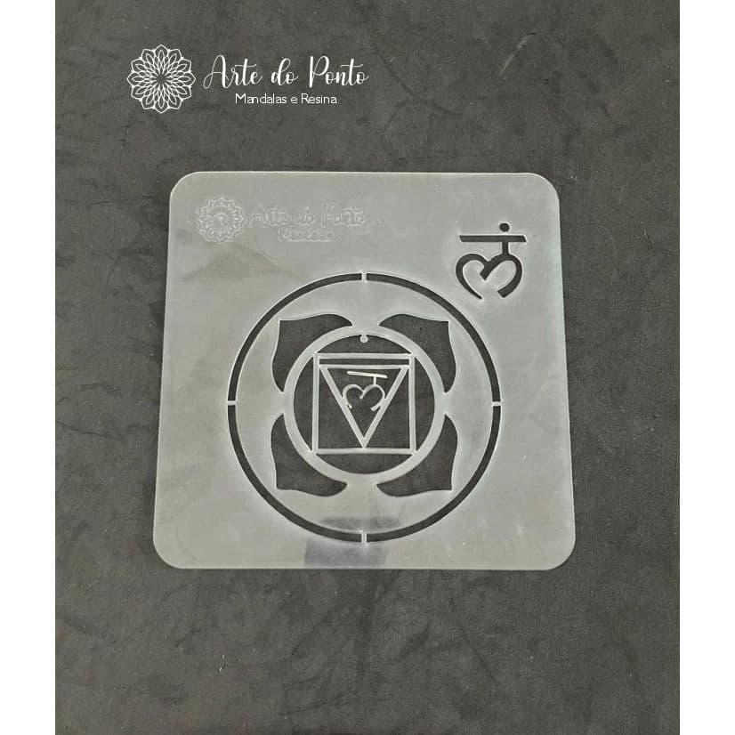 Kit Completo de Stencil Flexível Chakras